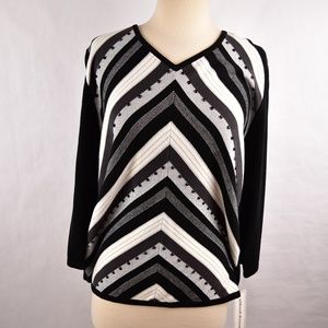 Alfred Dunner Womens Sweater Size S Long Sleeve